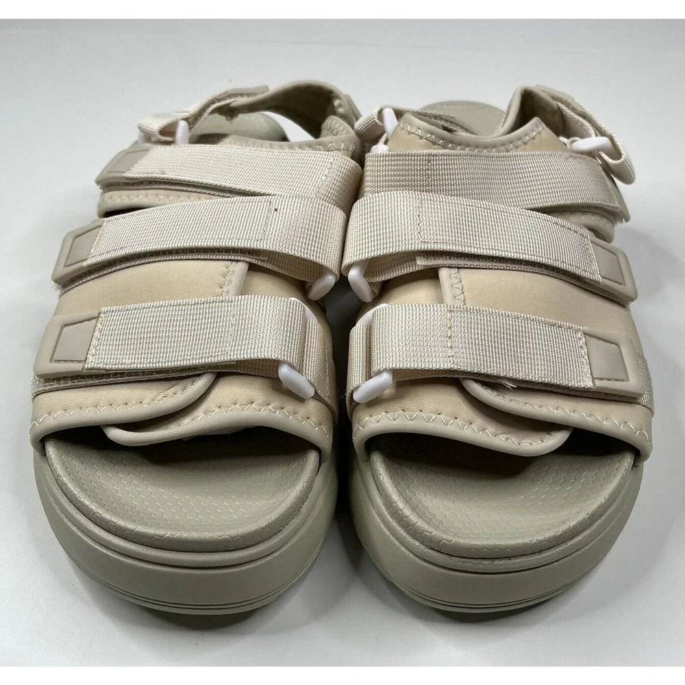 NEW Asos Factor Strappy Sandals Size 9 Women’s Cream - Picture 2 of 6